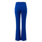 Blue Polyester Women Pants