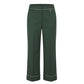 Green Polyester Women Pants