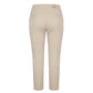 Beige Cotton Women Pants