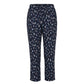 Blue Cotton Women Pants