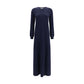 Blue Cashmere Casual Dress