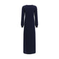 Blue Cashmere Casual Dress