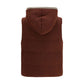 Brown Cotton Sleeveless Jacket
