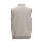 Gray Polyester Sleeveless Jacket