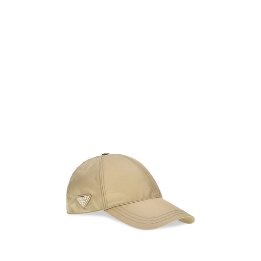 Beige Polyamide Cap (Baseball Hat)