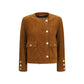 Brown Lamb Ovis Aries Aries Full-Length Jacket
