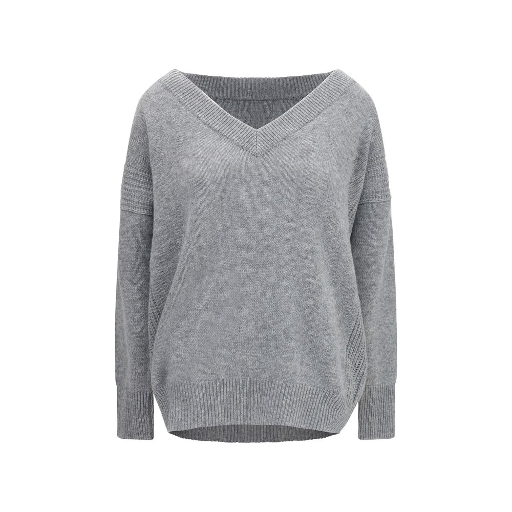 Gray Cashmere Sweatshirt