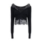 Black Cashmere Cardigan