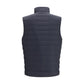 Blue Polyester Sleeveless Jacket