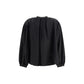 Black Cotton Pattern Shirt