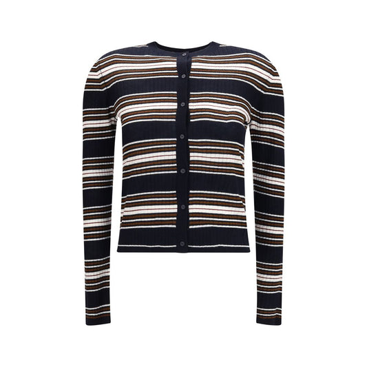 Blue Silk Cardigan