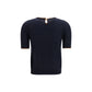 Blue Silk T-Shirt