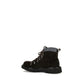 Brown Suede Leather Lace-Up Boots