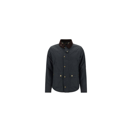 Black Cotton Full-Length Jacket