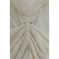 Beige Viscose Cocktail Dress