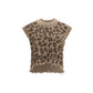 Beige Cashmere Sleeveles Sweater