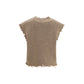 Beige Cashmere Sleeveles Sweater