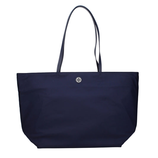 Blue Fabric Shoulder Bag