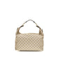 Beige Fabric Shoulder Bag