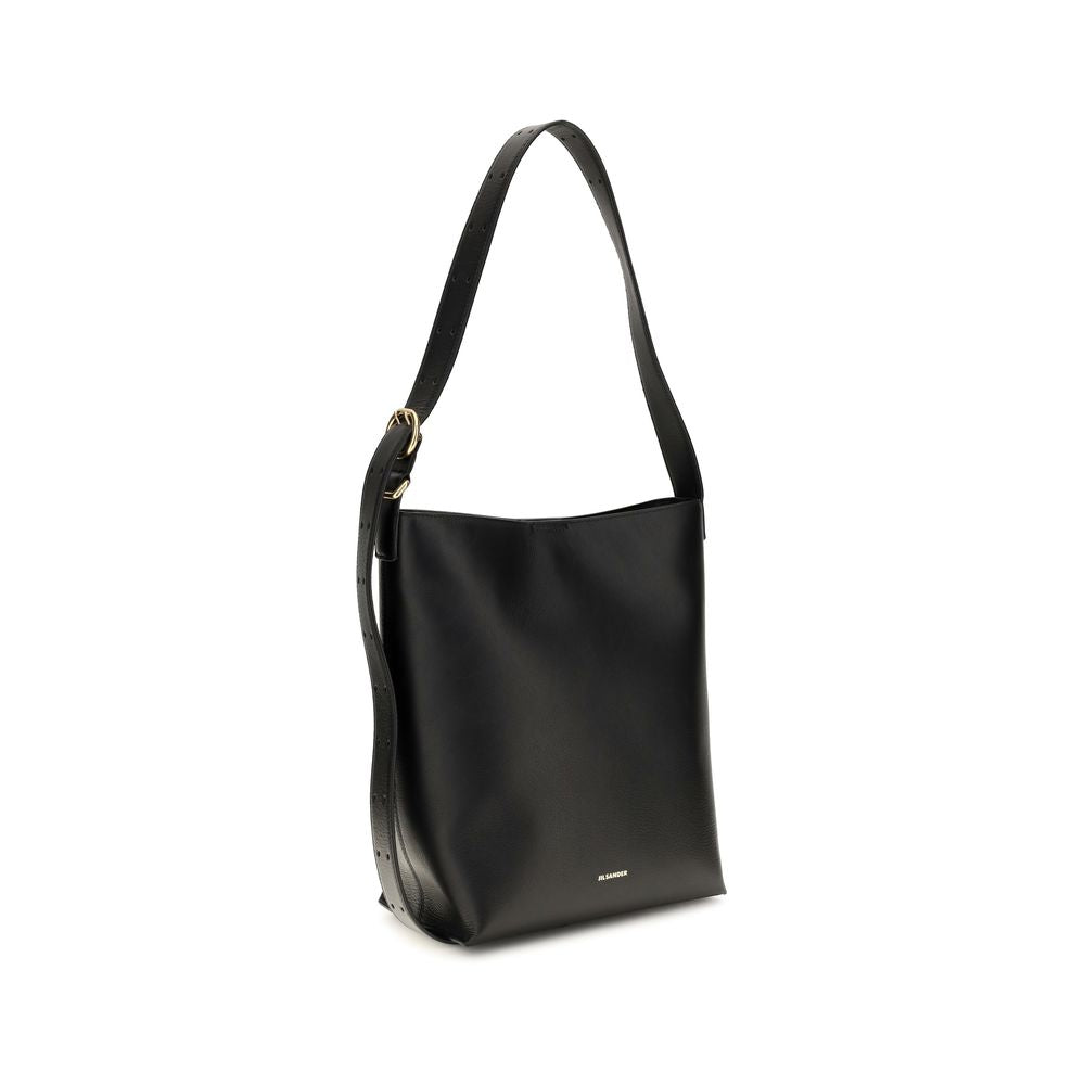Black Calf Leather Bos Taurus Shoulder Bag