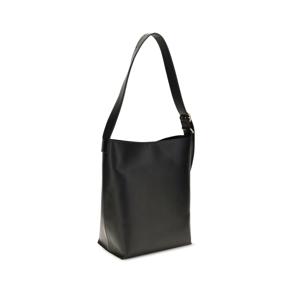 Black Calf Leather Bos Taurus Shoulder Bag