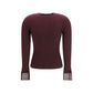 Bordeaux Viscose Cardigan