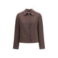 Brown Wool Oves Aries Full-Length Jacket