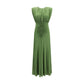 Bicolor Viscose Casual Dress