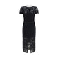 Black Polyester Casual Dress