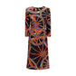 Multicolor Silk Cocktail Dress