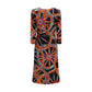 Multicolor Silk Cocktail Dress