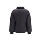 Black Polyamide Full-Length Jacket