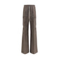 Gray Ramie Cargo Pants