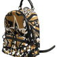 Multicolor Star Nylon School Travel Backpack Borse Bag
