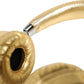 Women Gold Leather Wireless On-Ear Headset Headphones