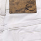 White High Waist Wide Leg Denim Trouser Jeans