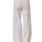 White High Waist Wide Leg Denim Trouser Jeans