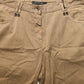 Brown Straight Cotton Stretch Chino Pants
