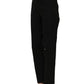 Black High-Waisted Straight Chino Women Trouser Pants