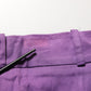 Violet Cotton Stretch High Waist Cropped Trouser Pants