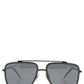 Women DG2262 Black Metal Square Frame Eyewear Sunglasses