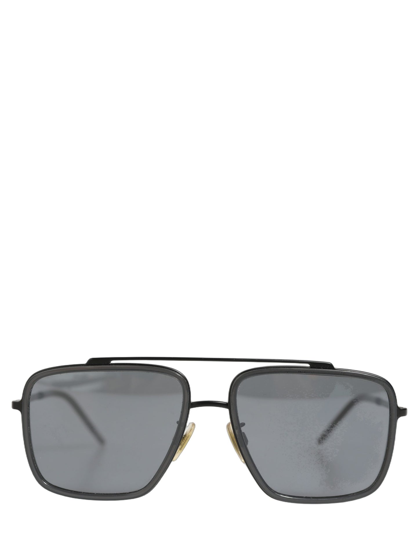 Women DG2262 Black Metal Square Frame Eyewear Sunglasses