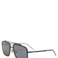 Women DG2262 Black Metal Square Frame Eyewear Sunglasses