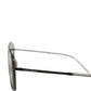 Women DG2262 Black Metal Square Frame Eyewear Sunglasses