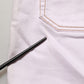 Light Pink Cotton Mid Waist Denim Trouser Jeans