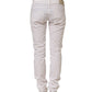 White Cotton Stretch Skinny Denim Jeans