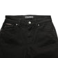 Black Cotton Stretch Skinny Denim Jeans