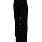 Black Cotton Stretch Straight Denim Jeans