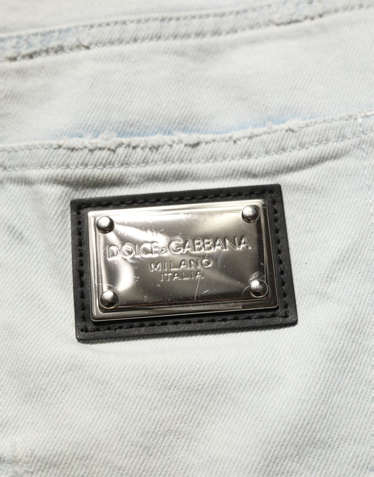 Light Blue Cotton Stretch Skinny Denim Jeans