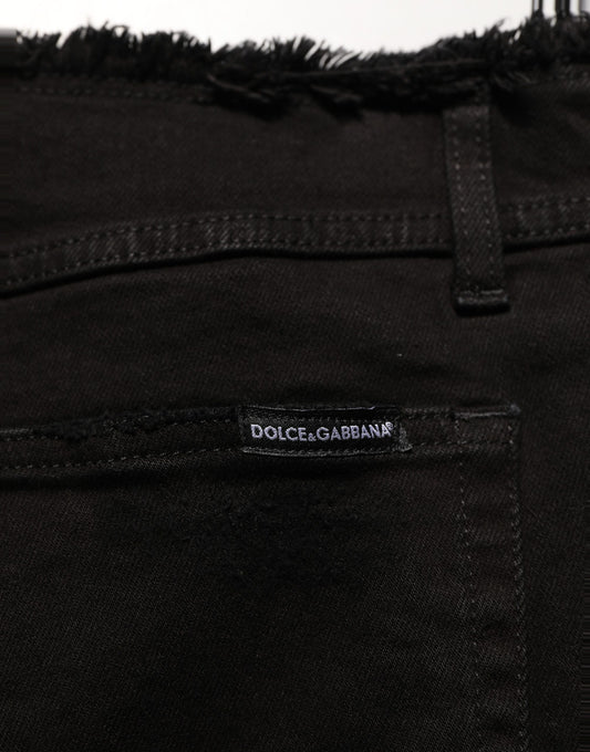 Black Cotton Skinny Denim Trouser Jeans